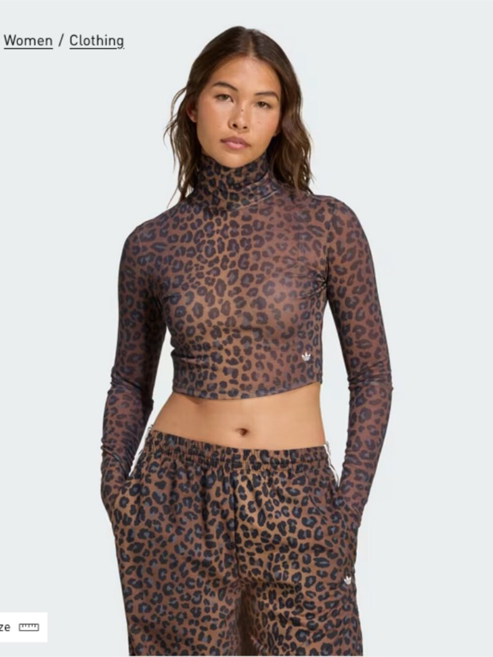 adidas | Leopard Long Sleeve Tee